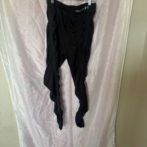 SOLD : Skin Black Ruffle Leggings